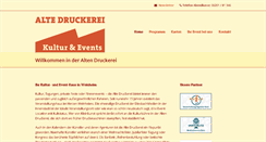 Desktop Screenshot of altedruckerei.com