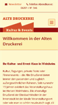 Mobile Screenshot of altedruckerei.com